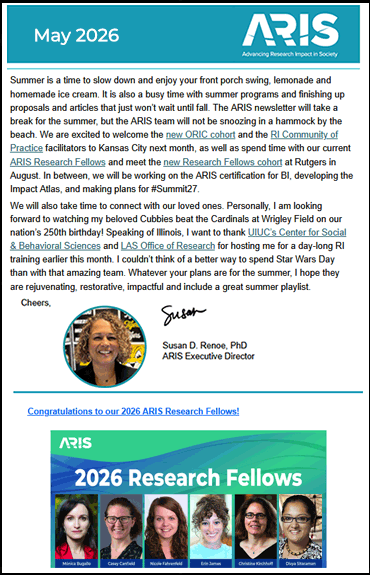 May 2026 newsletter
